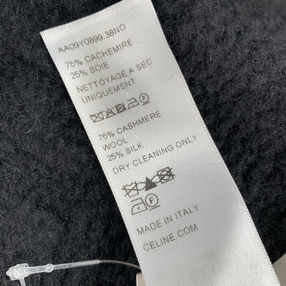 CELINE Size One Size Black Cashmere - Silk Hats - Picture 8 of 8